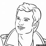 Coloring Pages Actor Josh Hutcherson Famous Actors Color Gif Printable Print Getcolorings Brad Pitt Thecolor sketch template