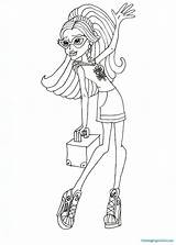 Monster High Coloring Pages Robecca Steam Kids sketch template