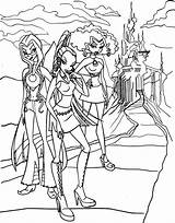 Winx Coloring Pages Gifs Graphics Similar sketch template