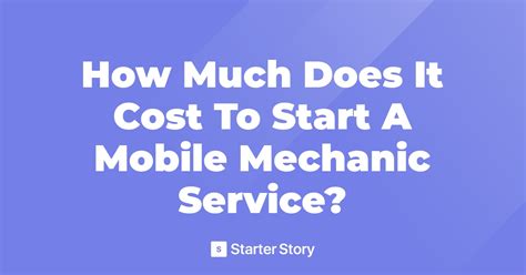 cost  start  mobile mechanic service
