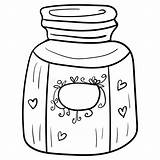 Jar Doodle Illustrations sketch template