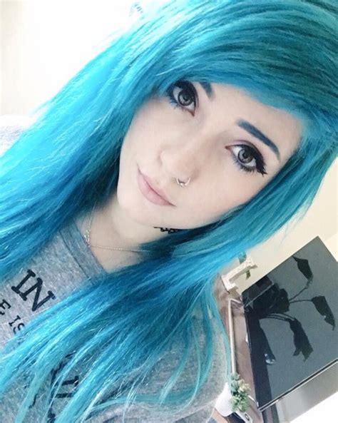 leda muir blue hair tumblr