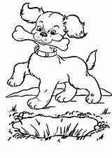 Puppies Coloring Pages Dogs Dog Print Color Kids Coloringtop sketch template