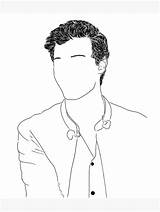 Shawn Mendes Outline sketch template