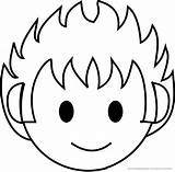 Face Coloring Pages Clipart Boy Cliparts Library Als sketch template