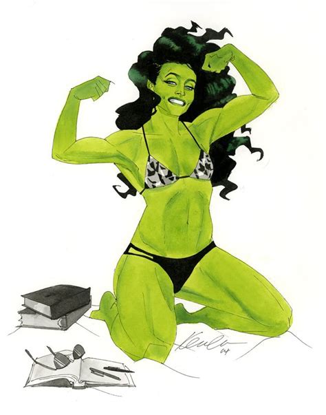She Hulk Austin Wizard World 2014 Sketch By Kevinwada On