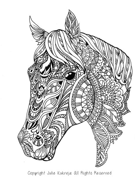 coloring pages  horses  adults subeloa