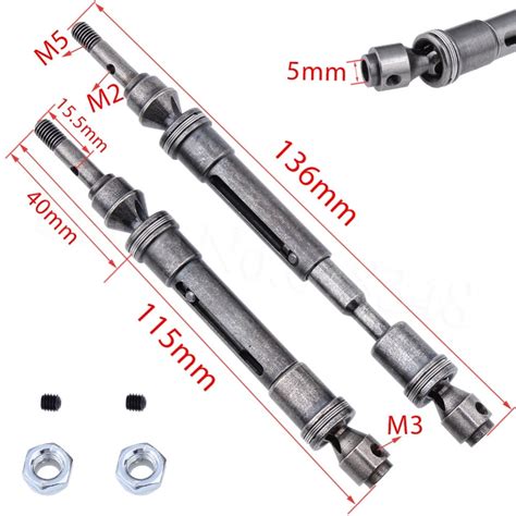 metal steel front driveshaft assembly heavy duty cvd constant velocity shaft  traxxas