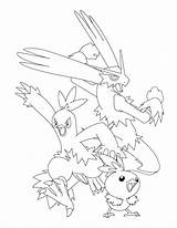 Coloring Pages Mega Blaziken Pokemon Regirock Template Getcolorings sketch template