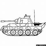 Panzer Panther sketch template