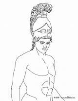 Ares Greek Coloring God Goddess Gods War Mythology Pages Print Roman Hellokids sketch template