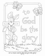 Coloring Pages Sunday School God Christian Glory Kids Bible Printables Worksheets Sheets Lord Easter Color Jesus Adult Printable Adults Loves sketch template