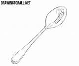 Spoon Drawing Drawingforall Spoons Ayvazyan Stepan Tutorials sketch template