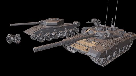 t 90 tanks 3d printable model cgtrader