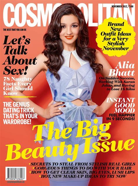 Alia Bhatt On The Cover Of Cosmopolitan India Nov 2012 [hq