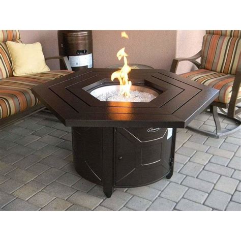 Az Patio Heaters Hammered Aluminum Table Fire Pit