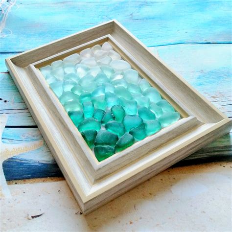 Sea Glass Art Ombre Beach Creations Sea Glass Bulk Mosaic Etsy