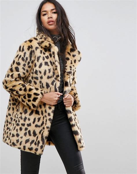asoss fur coat  click   details worldwide shipping asos faux fur coat