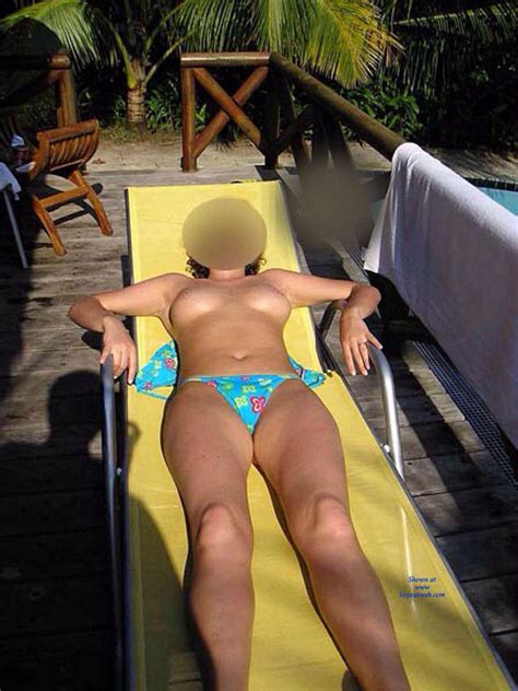 ex girlfriend sunbathing topless august 2015 voyeur web