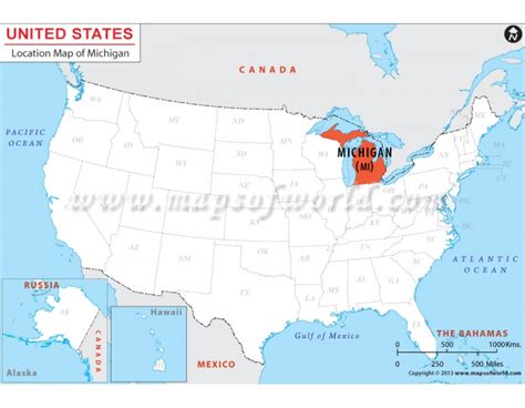 buy michigan location map