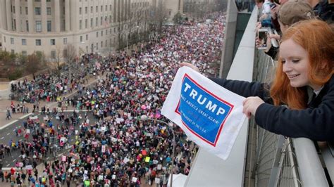 donald trump protests attract millions across us and world bbc news