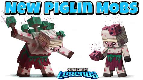 minecraft legends  piglin mobs confirmed youtube