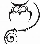 Owl Tattoo Tribal Stencil Simple Outline Tattoos Designs Clipart Drawing Owls Stencils Clip Silhouette Outlines Tatoo Cliparts Printable Drawings Draw sketch template