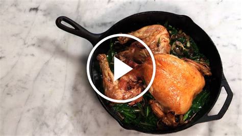 splayed roast chicken with ramps the new york times