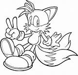 Tails Sonic Coloring Pages Hedgehog Friends Printable Colouring Print Fox Sheets Games Color Getcolorings Getdrawings Super Classic Cartoon Knuckles Coloringme sketch template