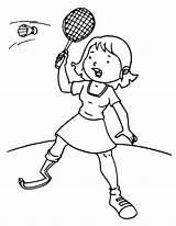 Badminton Shuttlecock Racket sketch template