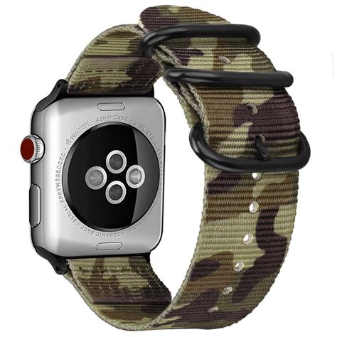 fintie fintie apple  band mm woven nylon bands adjustable sport strap metal buckle