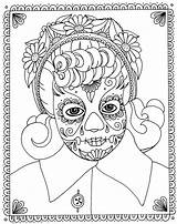 Coloring Pages Mom Mini Color Print Skull Click Wenchkin Skulls Enlarge Right sketch template