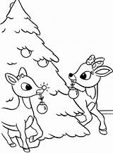 Coloring Reindeer Pages Cute Getcolorings sketch template