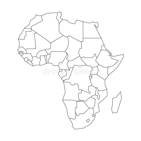 Africa Political Map Blank Hd
