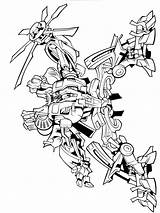 Coloring Pages Decepticon Transformers Printable Boys sketch template