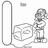Ice Coloring Pages Cube Letter Getcolorings Color Printable sketch template