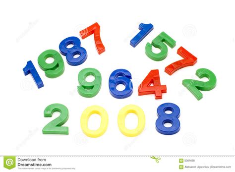 number  white stock photo image  color numeracy
