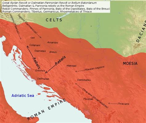 illyrian uprising  shook  roman empire