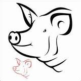 Cerdo Pig Schweinekopf Sonriendo Schwein Depositphotos Ilustración Marrano Royalties Pork Ausmalbild 123rf sketch template