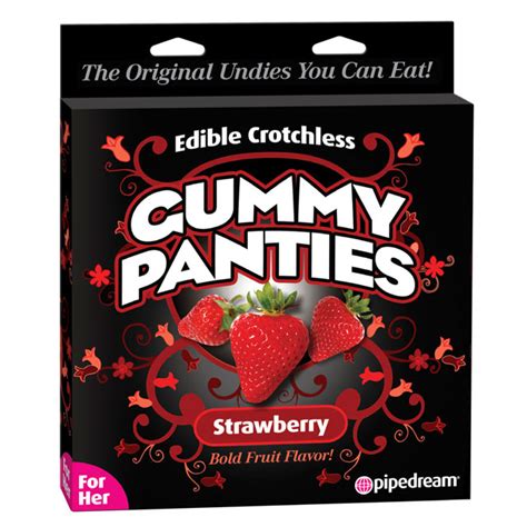 Pd Edible Crotchless Gummy Panty Strawb Fire Fly Exotic Wear