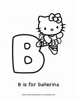 Kitty Hello Printables Coloring Letter Alphabet Tulamama Pages Abc sketch template