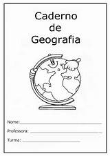 Geografia Caderno Capas Educarx Cadernos Desenhos sketch template