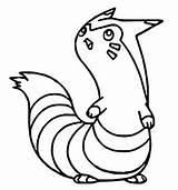 Pokemon Furret Coloring Pages Pokémon Drawings Morningkids sketch template