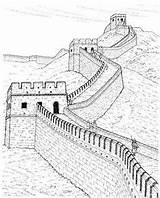 Erwachsene Mauer Chinesische Skizzen Vorlagen Reise Hauptstädte Länder Reisetagebuch Asien Hauptstadt Welt Muralla Ning Vustudents sketch template