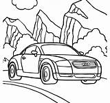 Coloring Pages Audi R8 Bmw Cars Tt Car M3 Racing Color сars Printable Print Getcolorings R18 Colour Own Template Getdrawings sketch template