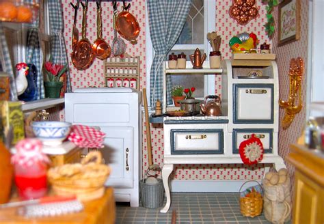 blukatkraft  scale victorian dollhouse miniatures kitchen  dining room pt