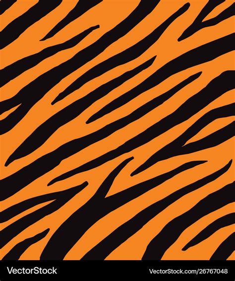 seamless pattern black tiger print royalty  vector image