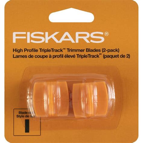 fiskars triple track replacement trimmer blades  pack officeworks