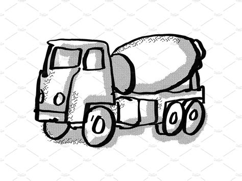 cement truck cartoon drawing cartoon drawings cartoon style drawing