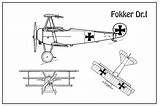 Fokker Dr1 Drawing Red Baron Blueprint Plans Dr Wwi Airplane Stockphotosart Drawings sketch template